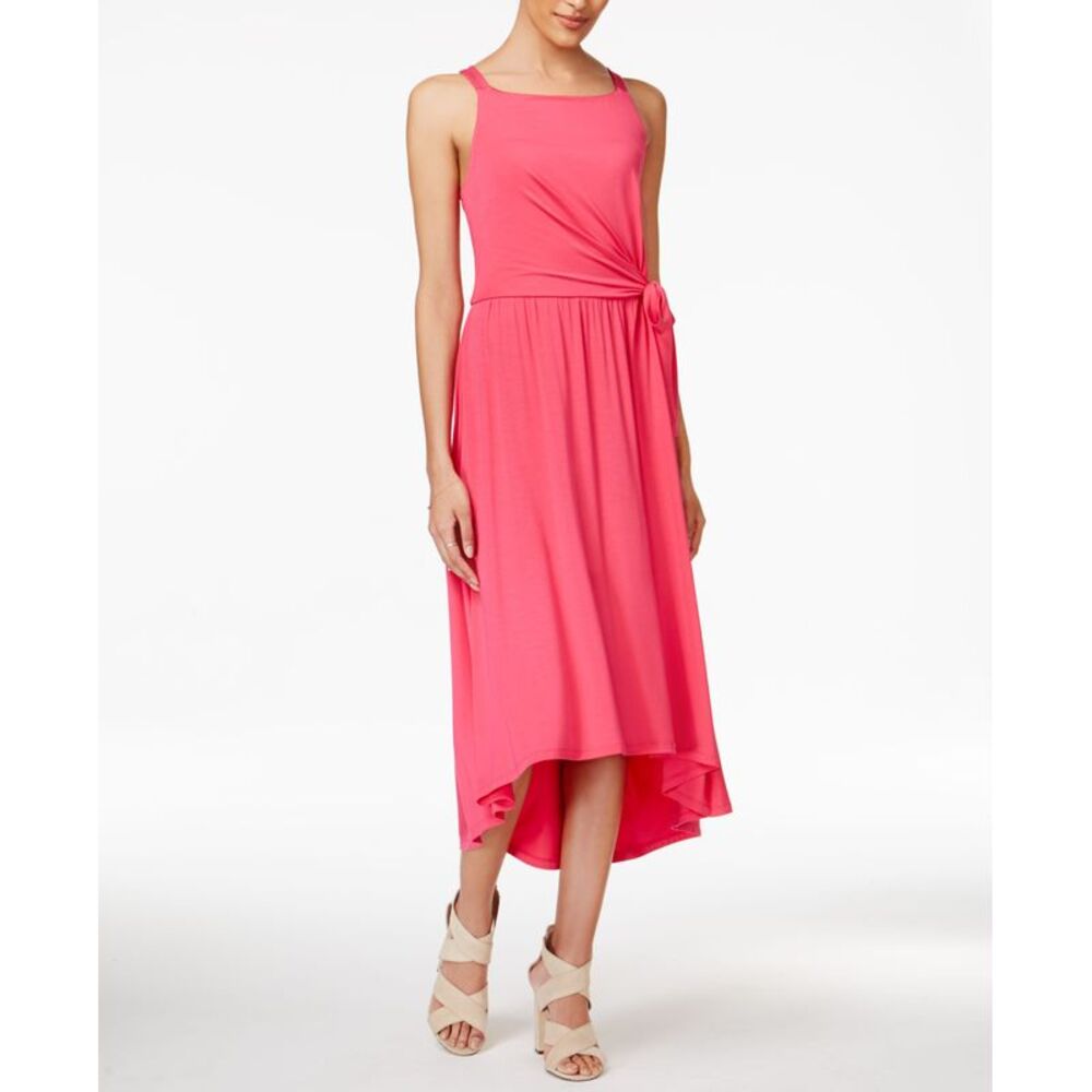 Maison Jules Tie Waist Midi Dress